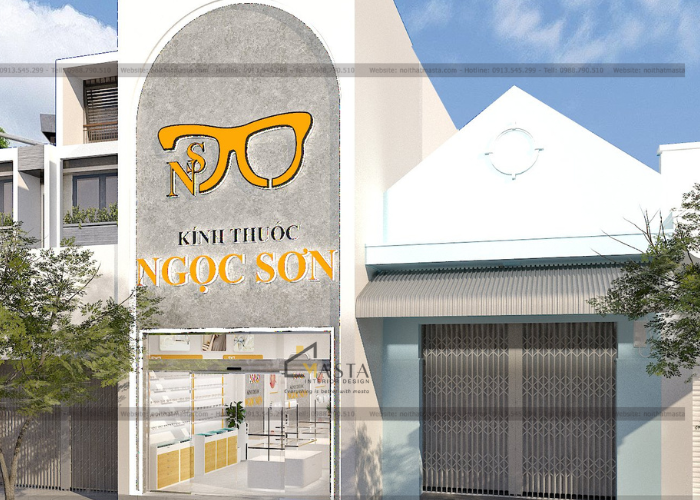 Thiết Kế Tiệm Mắt Kính Ngọc Sơn